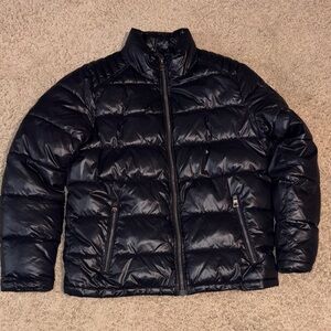 Guess Men's Quilted Black Puffer Jacket